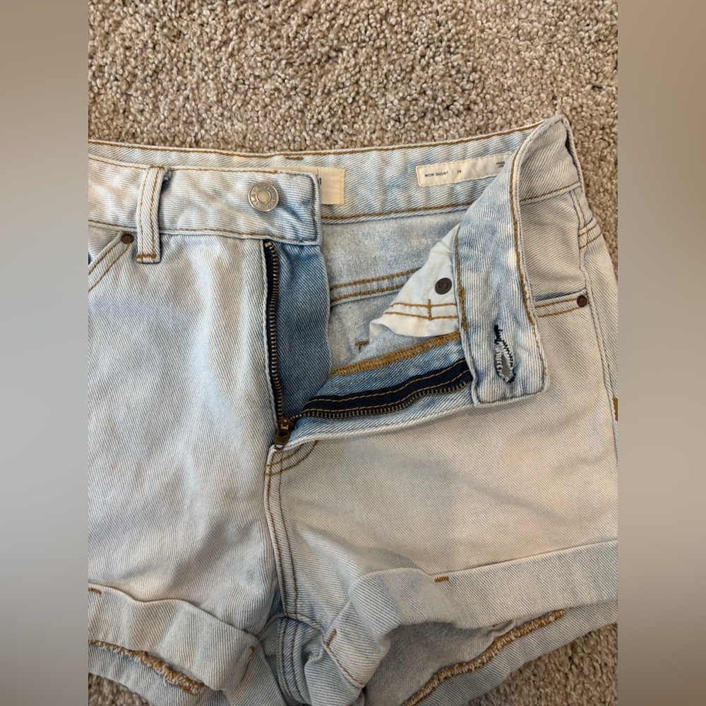 PacSun Light Blue Women's Denim Shorts - Picture 4 of 6